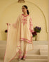 Kora Rose – Dori Embroidered A-Line Suit Set with Short Kurta and Pockets